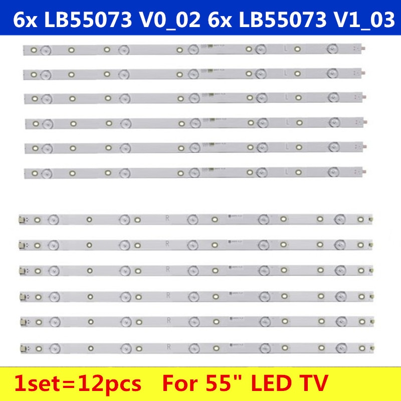 12 PCS LED Ʈ Ʈ 55PUS7503 55PUS6162 55PUS..